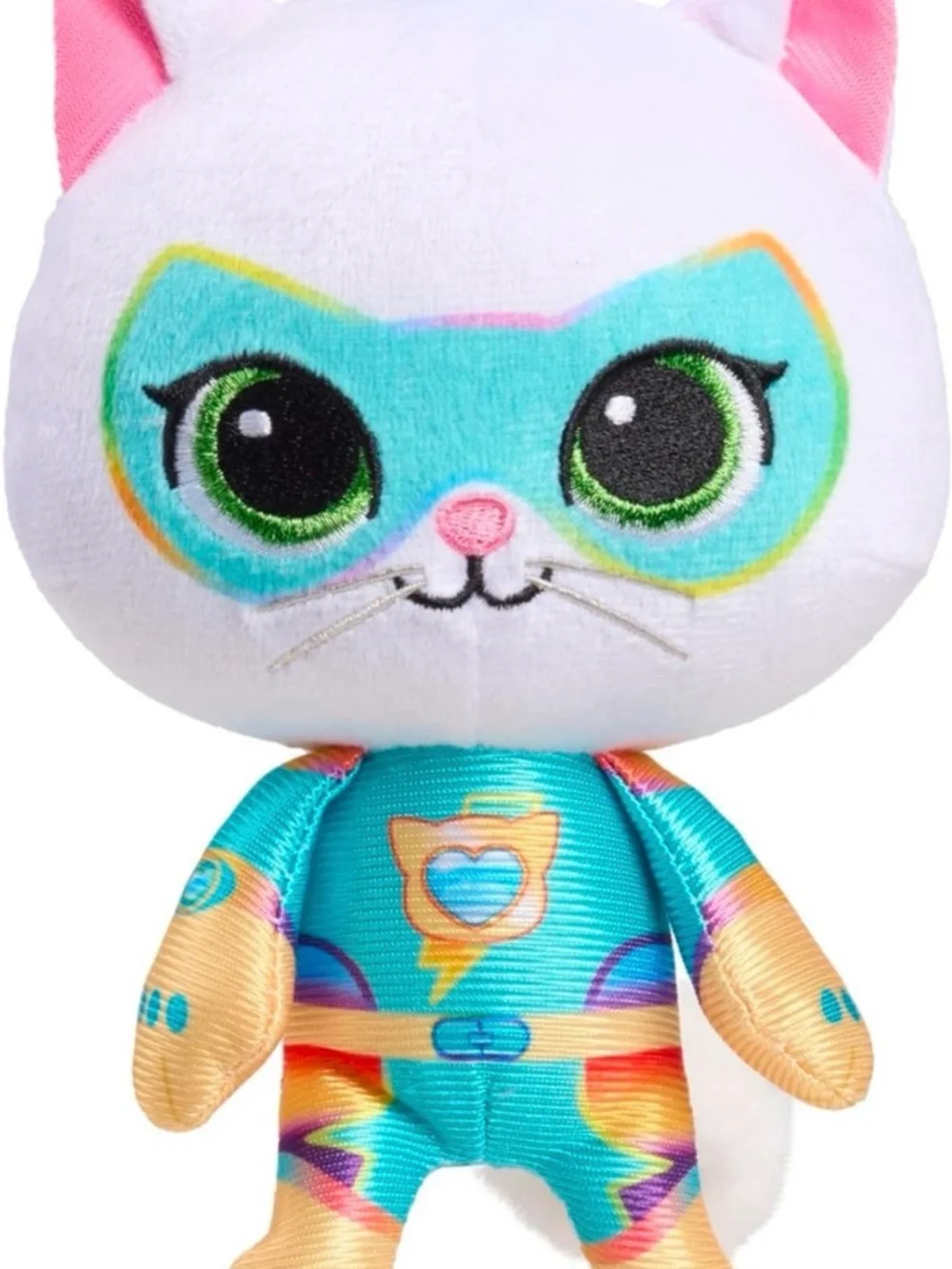 NWT, Disney Junior SuperKitties Su-Purr Charged 6.5-inch Small Bitsy Plush Stuff
